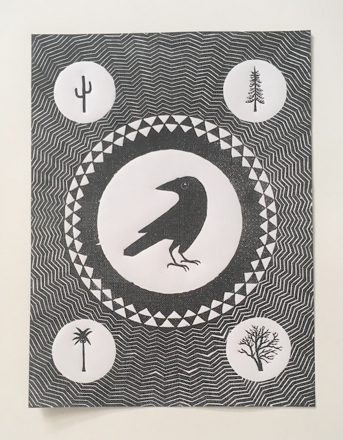 a crow looked at me